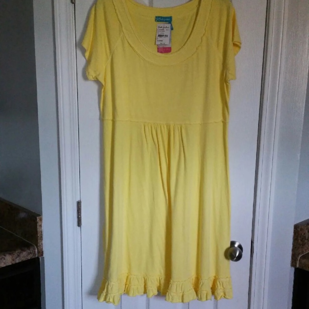 Fresh produce NWT yellow summer dress xl